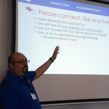 Juan Soto - Access and SQL Azure presentation at Access DevCon