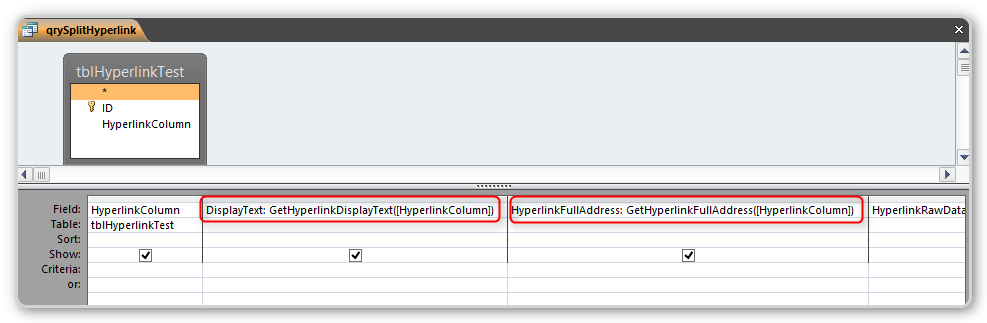 Query design with function calls