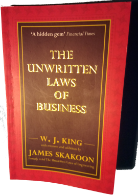 Book cover - The Unwritten Laws of Business