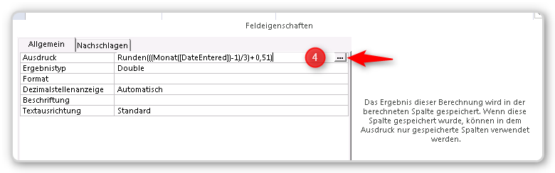 Schritt 4: Ausdruckseditor öffnen