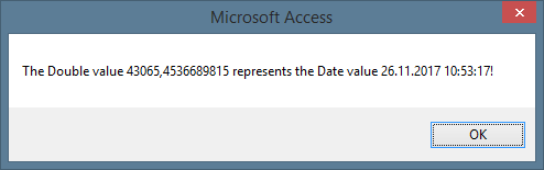 Anzeige von Double und Date Werten im message box text